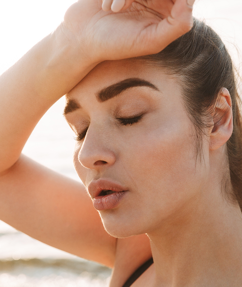 Photo of a woman experiencing dehydration